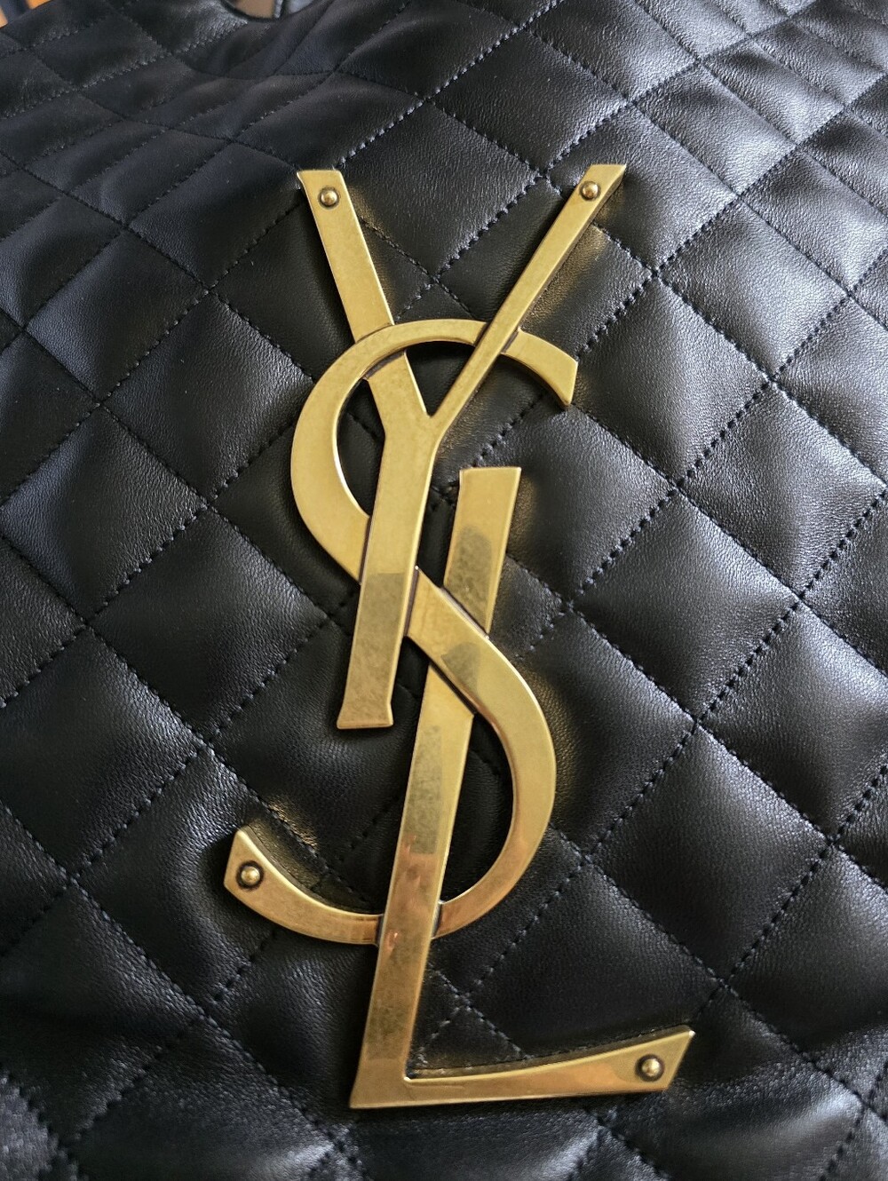 Saint Laurent Quilted Lambskin Maxi Icare Shopping Bag - Picture 2 of 16